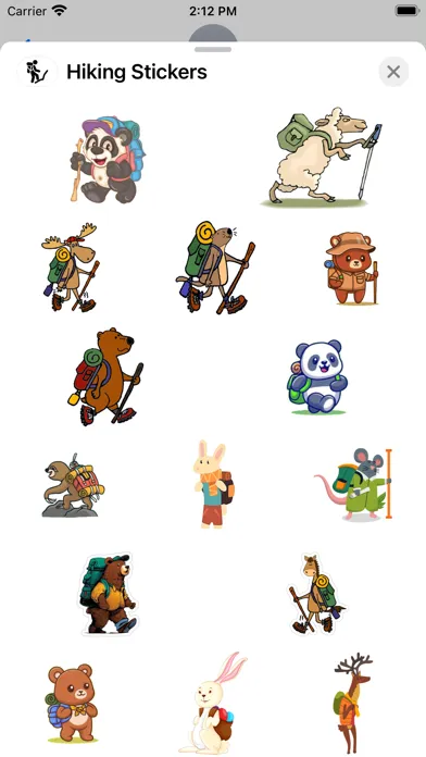 Hiking Stickers স্ক্রিনশট