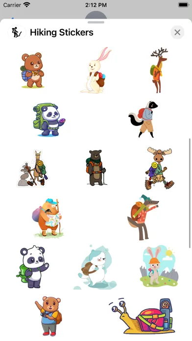 Hiking Stickers স্ক্রিনশট