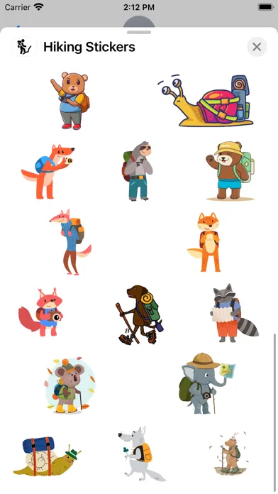 Hiking Stickers স্ক্রিনশট