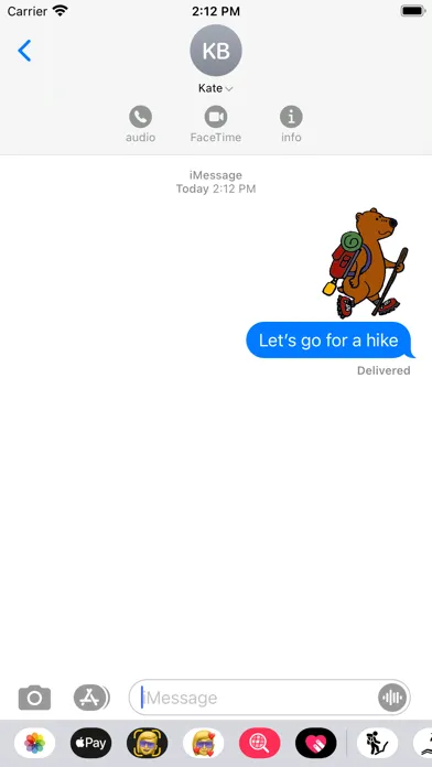 Hiking Stickers স্ক্রিনশট