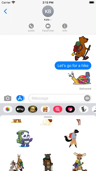 Hiking Stickers স্ক্রিনশট