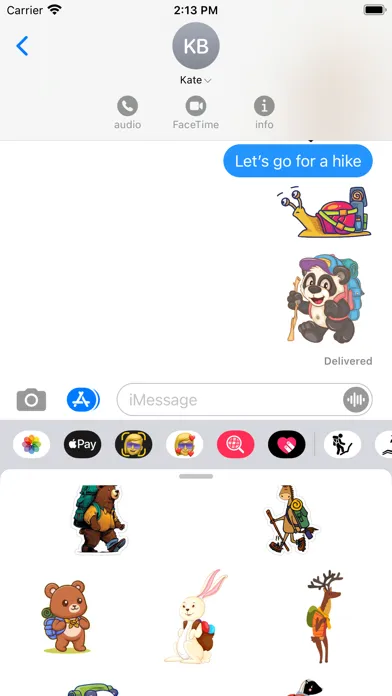 Hiking Stickers স্ক্রিনশট