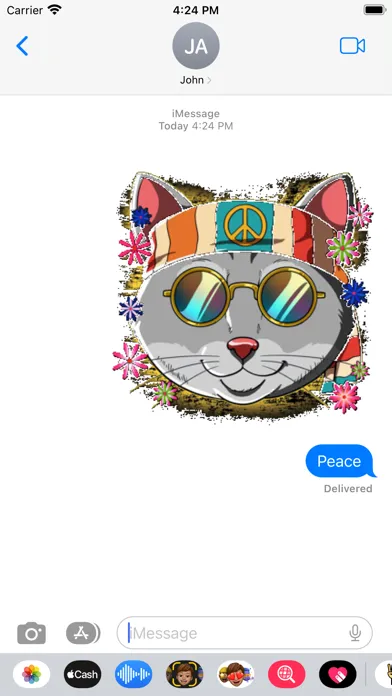 Zrzuty ekranu Hippy Stickers