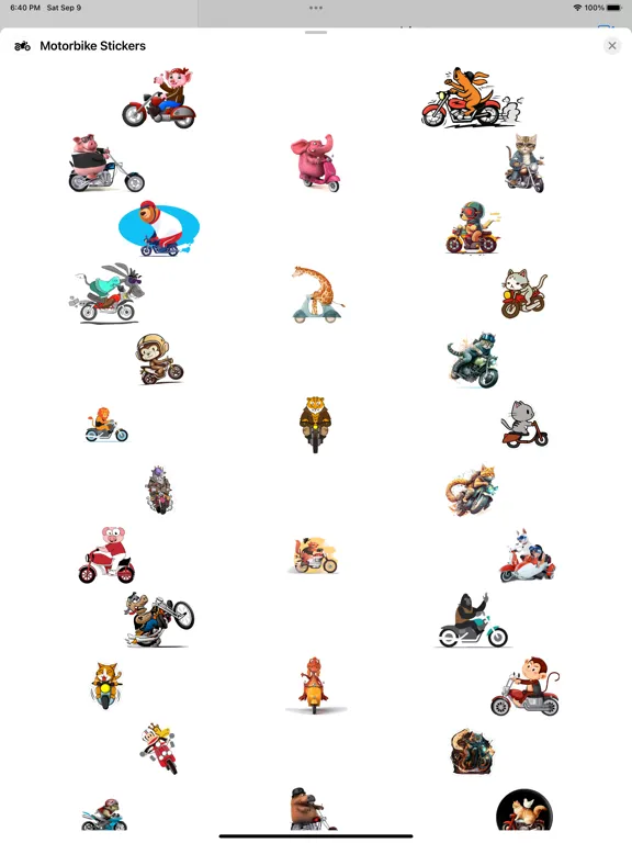 Zrzuty ekranu Motorbike Stickers iPad 