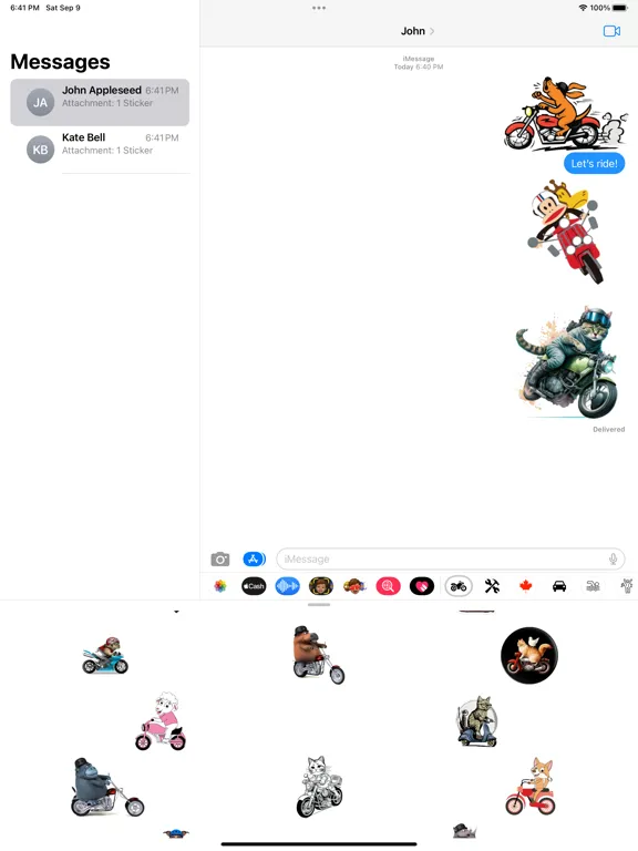 Zrzuty ekranu Motorbike Stickers iPad 