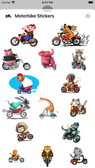 Zrzuty ekranu Motorbike Stickers