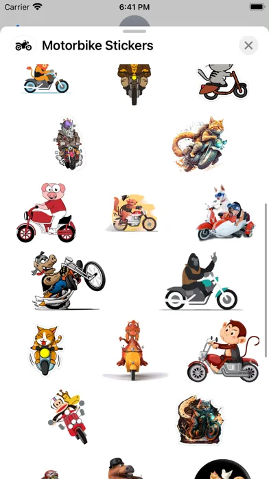 Zrzuty ekranu Motorbike Stickers