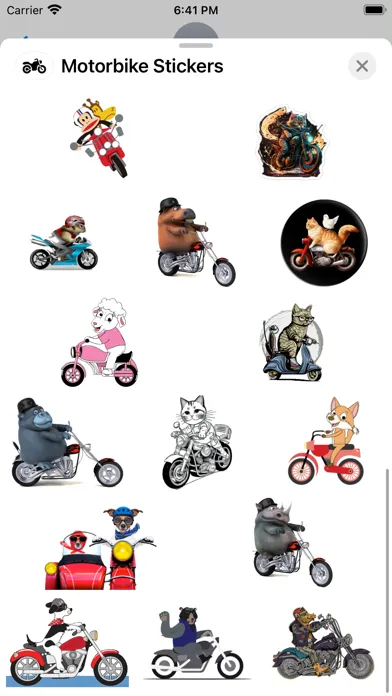 Zrzuty ekranu Motorbike Stickers