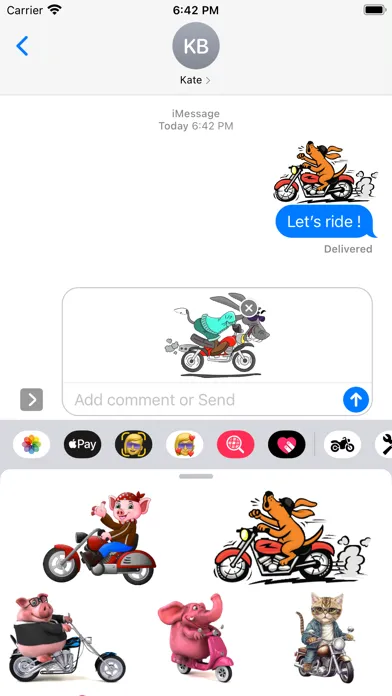 Zrzuty ekranu Motorbike Stickers