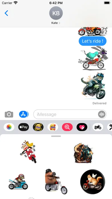 Zrzuty ekranu Motorbike Stickers