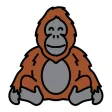 Orangutan Stickers Orangutan Stickers