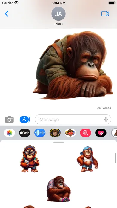 Orangutan Stickers スクリーンショット