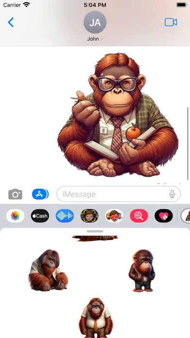 Orangutan Stickers スクリーンショット