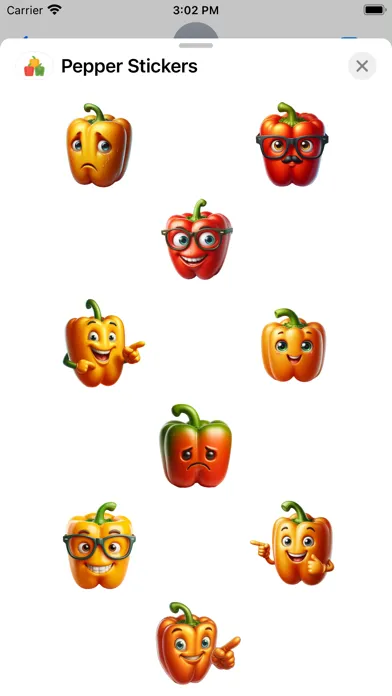 Ảnh chụp màn hình của Pepper Sticker