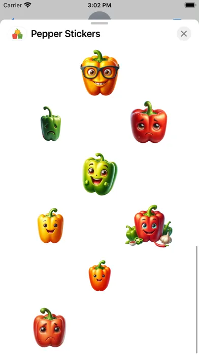 Ảnh chụp màn hình của Pepper Sticker