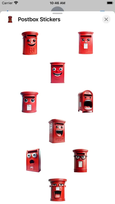 Capturas de tela do Postbox Stickers