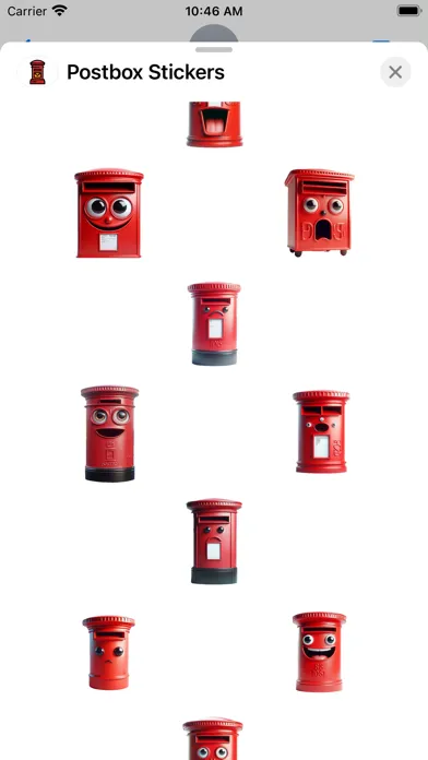 Capturas de tela do Postbox Stickers