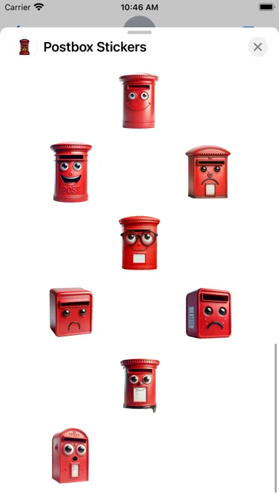 Capturas de tela do Postbox Stickers