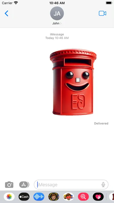 Capturas de tela do Postbox Stickers