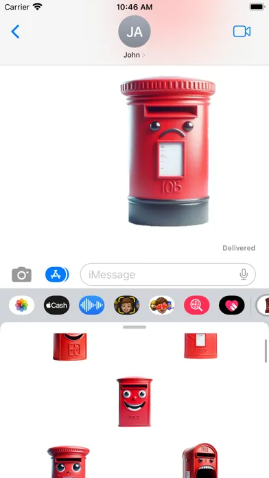Capturas de tela do Postbox Stickers