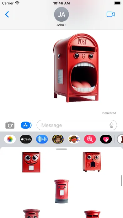 Capturas de tela do Postbox Stickers