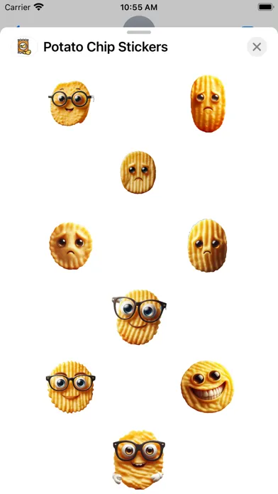 Potato Chip Stickers स्क्रीनशॉट