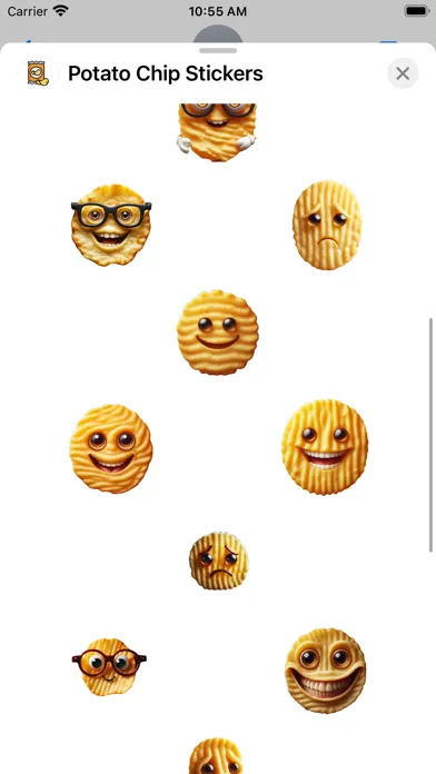 Potato Chip Stickers स्क्रीनशॉट
