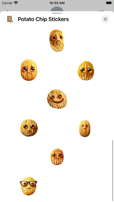 Potato Chip Stickers स्क्रीनशॉट