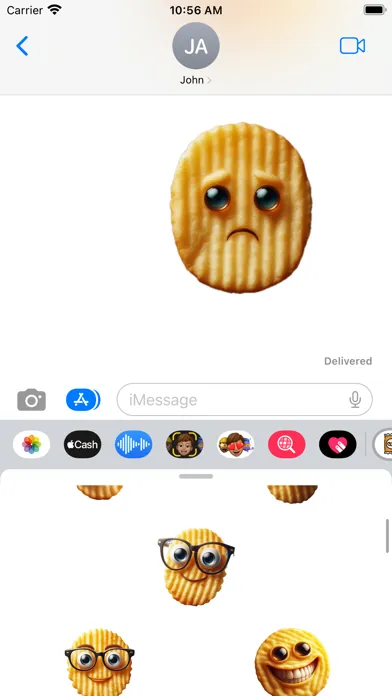 Potato Chip Stickers स्क्रीनशॉट