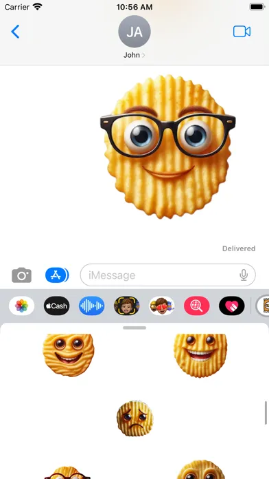 Potato Chip Stickers स्क्रीनशॉट