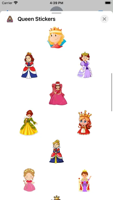 Ảnh chụp màn hình của Queen Stickers
