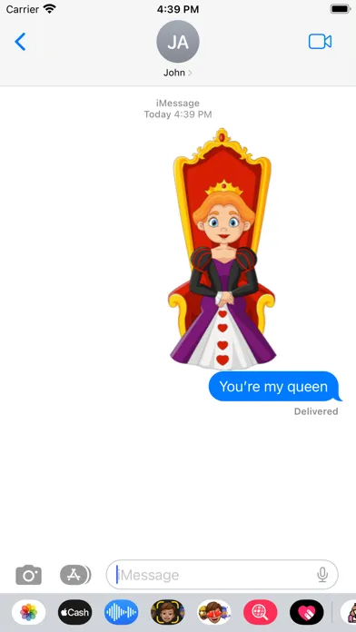 Ảnh chụp màn hình của Queen Stickers