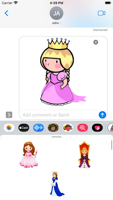 Ảnh chụp màn hình của Queen Stickers