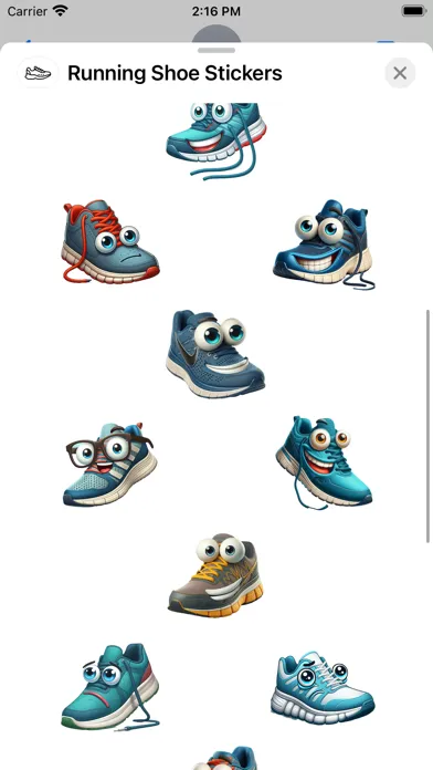 Running Shoe Stickers 스크린샷