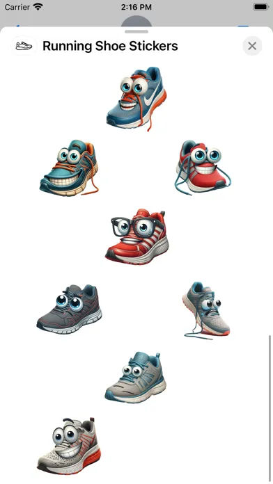 Running Shoe Stickers 스크린샷