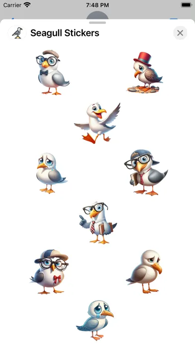 Seagull Stickers سکرین شاٹس