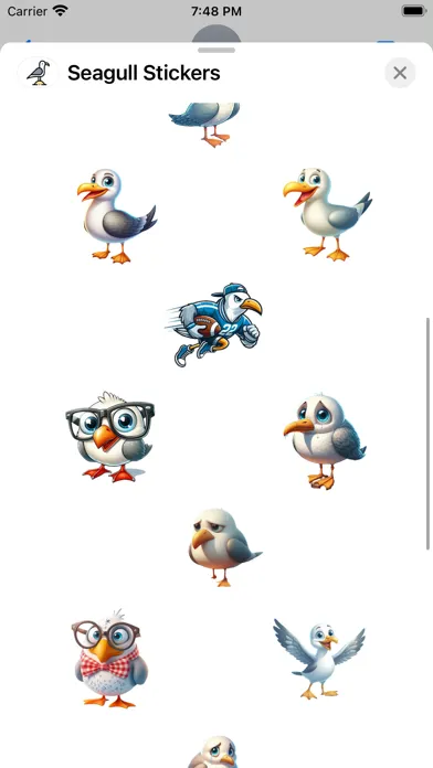 Seagull Stickers سکرین شاٹس
