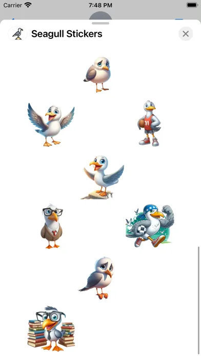 Seagull Stickers سکرین شاٹس