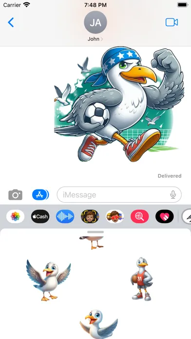 Seagull Stickers سکرین شاٹس