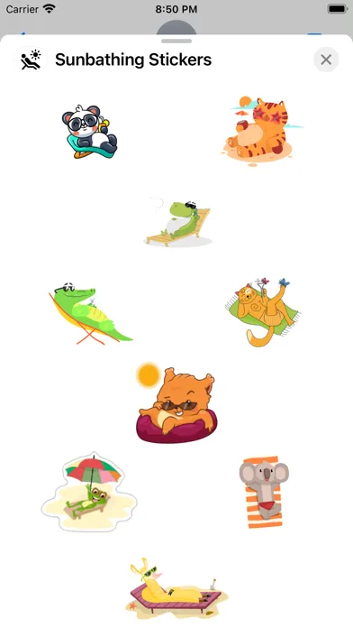 Sunbathing Stickers Screenshots