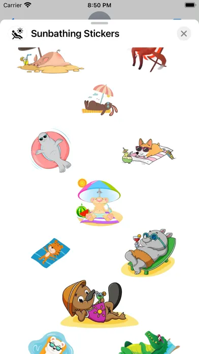 Sunbathing Stickers Screenshots
