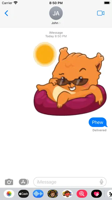 Sunbathing Stickers Screenshots