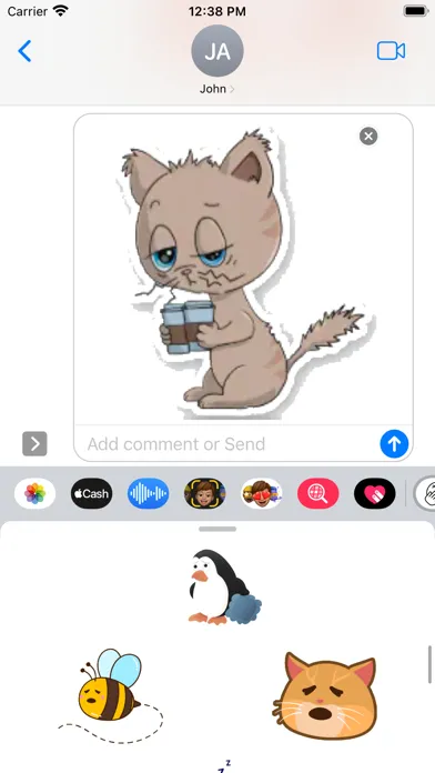 Tired Stickers應用截圖