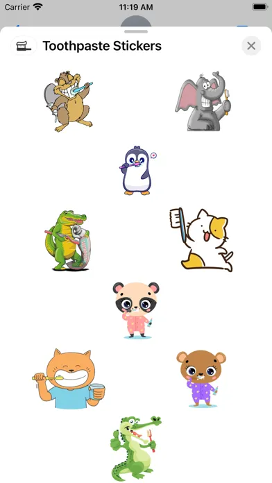 Toothpaste Stickers應用截圖