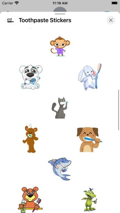 Toothpaste Stickers應用截圖