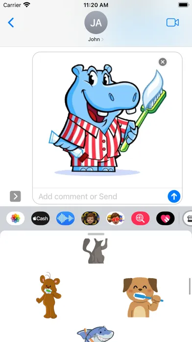 Toothpaste Stickers應用截圖