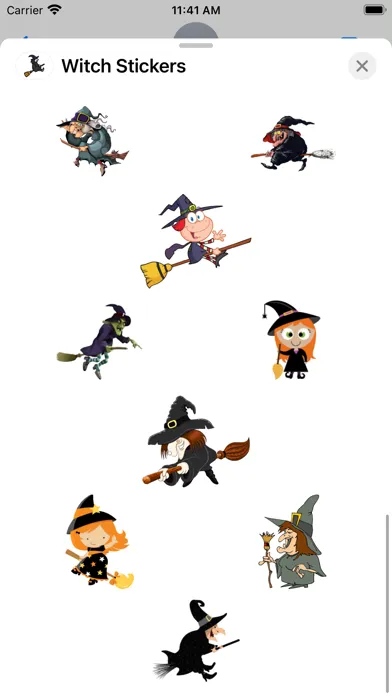 Скриншоты Witch Stickers App