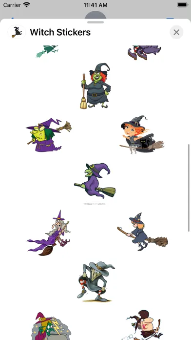 Скриншоты Witch Stickers App