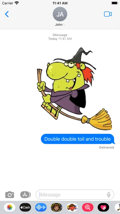 Скриншоты Witch Stickers App