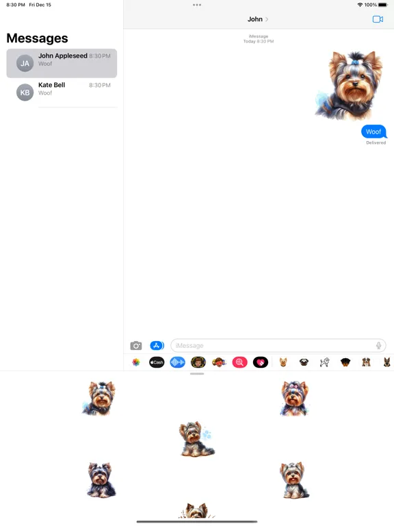 Скриншоты Yorkshire Terrier Stickers iPad 